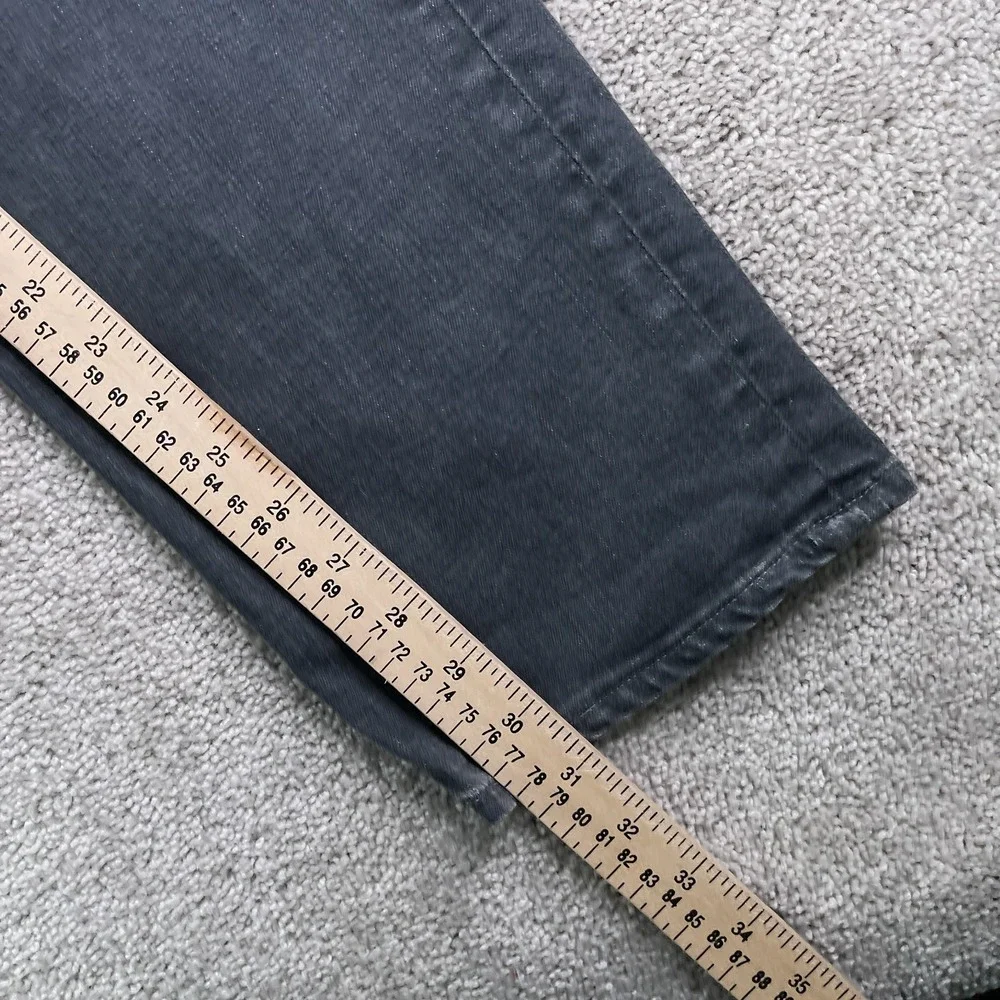 Banana Republic Jeans Mens 36x32 Gray‎ Black Slim Rapid Movement Denim Stretch